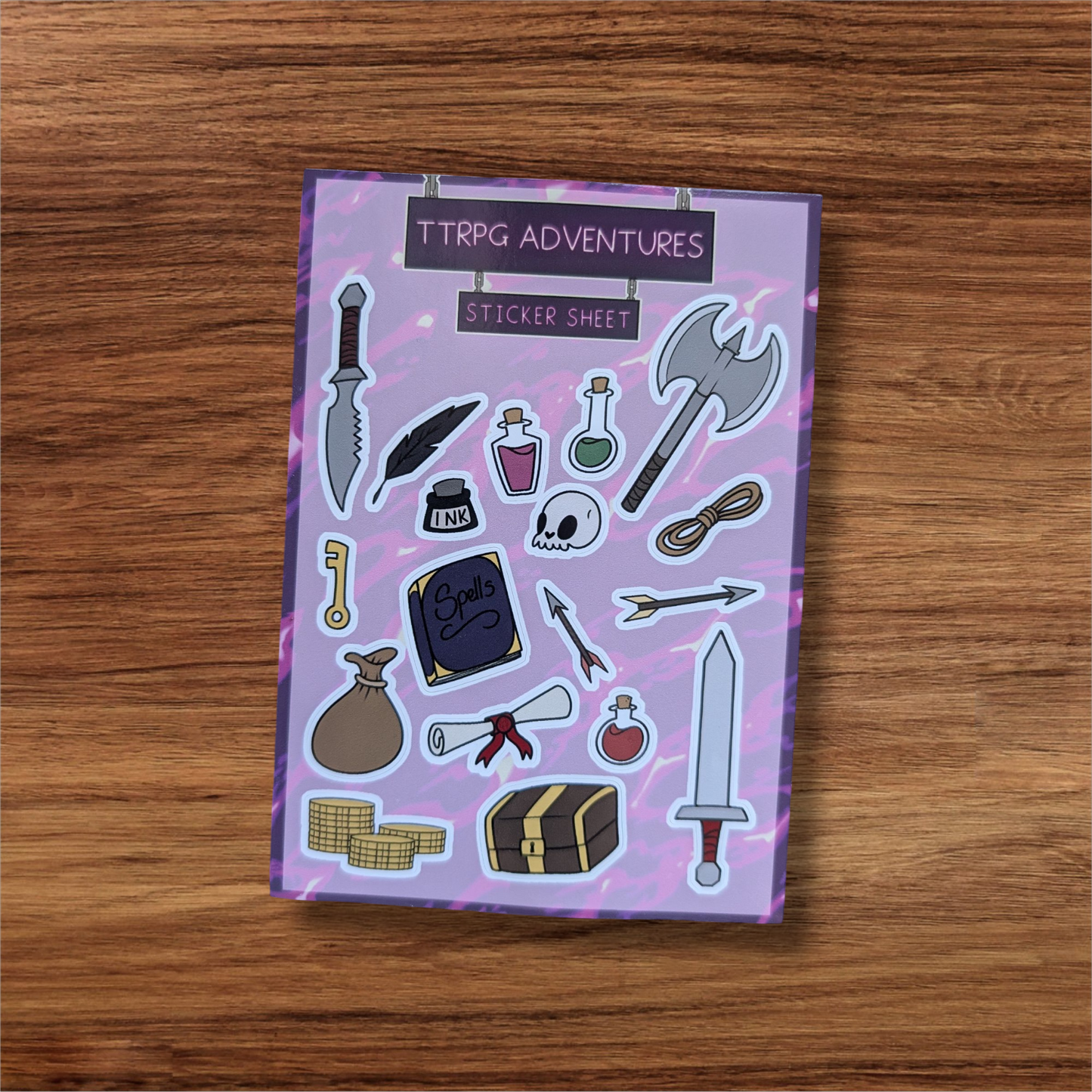 TTRPG Adventures Sticker Sheet