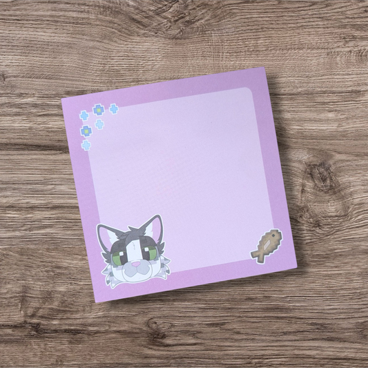 Pink Kitty Sticky Notes